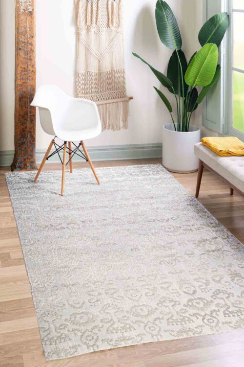 Gray/Gold Rozhan Rug