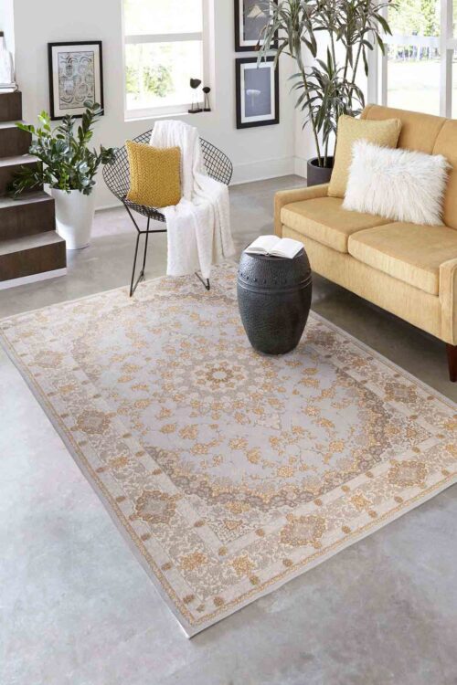 Gray/Gold Negar Rug