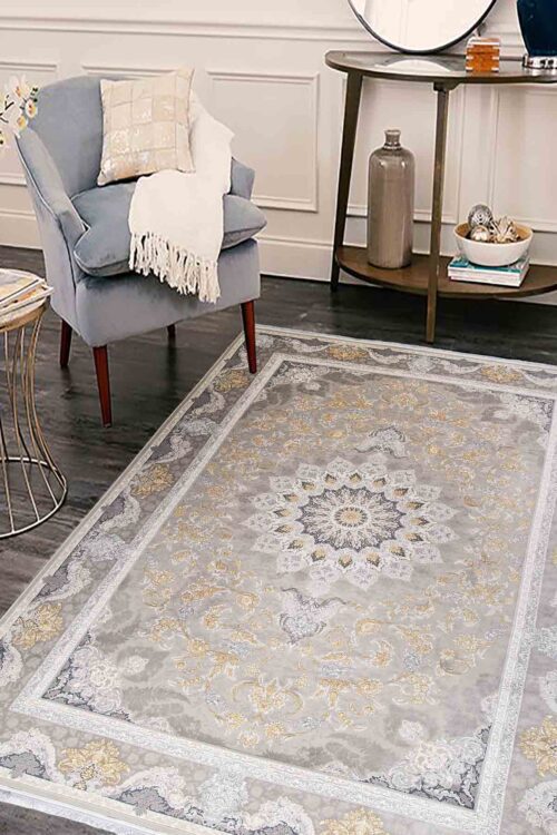 Gray/Gold Royal Rug